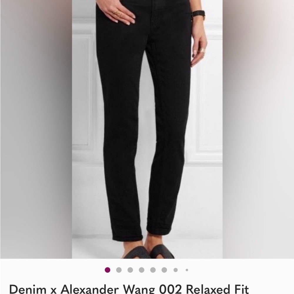 Alexander Wang Women's Straight Leg Black Jeans